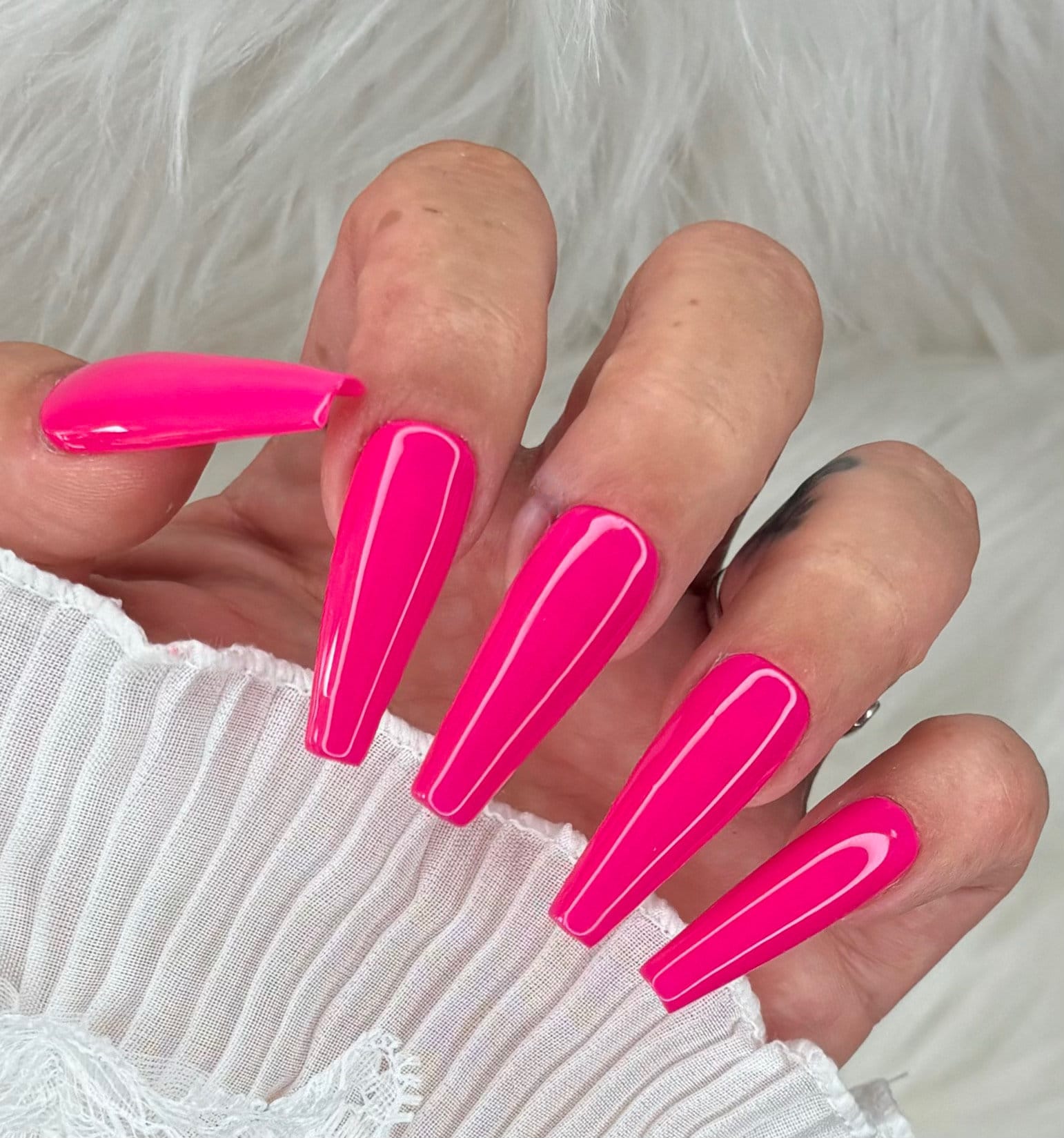 Press On Nails Magenta Pink von Etsy - PrincessNails01