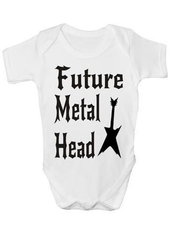 Future Metal Head Onesie Strampler Weste Baby Kleidung Lustiges Geschenk Future Metal Head Onesie Strampler Weste Baby Kleidung Lustiges Geschenk von Etsy - Print4ustore