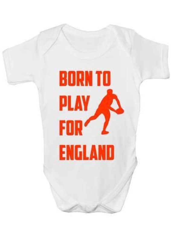 Geboren, Um Für England Rugby Lustige Baby Body Weste Kleidung Geschenk Zu Spielen Geboren, Um Für England Rugby Lustige Baby Body Weste Kleidung Geschenk Zu Spielen von Etsy - Print4ustore