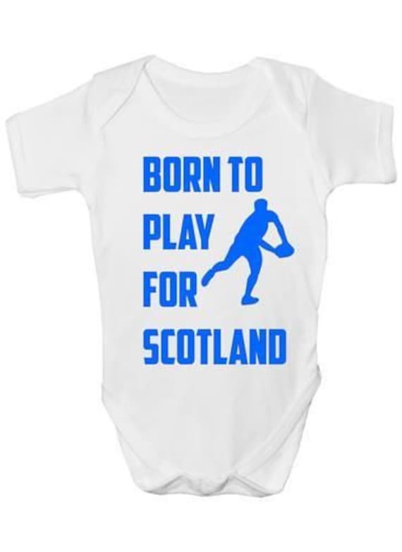 Geboren, Um Für Schottland Rugby Baby Body Weste Kleidung Lustiges Geschenk Zu Spielen Geboren, Um Für Schottland Rugby Baby Body Weste Kleidung Lustiges Geschenk Zu Spielen von Etsy - Print4ustore