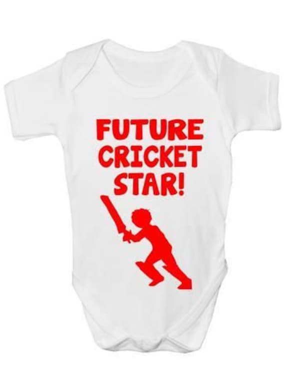 Zukunft Cricket Star Sport Baby Body Weste Kleidung Lustiges Geschenk Zukunft Cricket Star Sport Baby Body Weste Kleidung Lustiges Geschenk von Etsy - Print4ustore