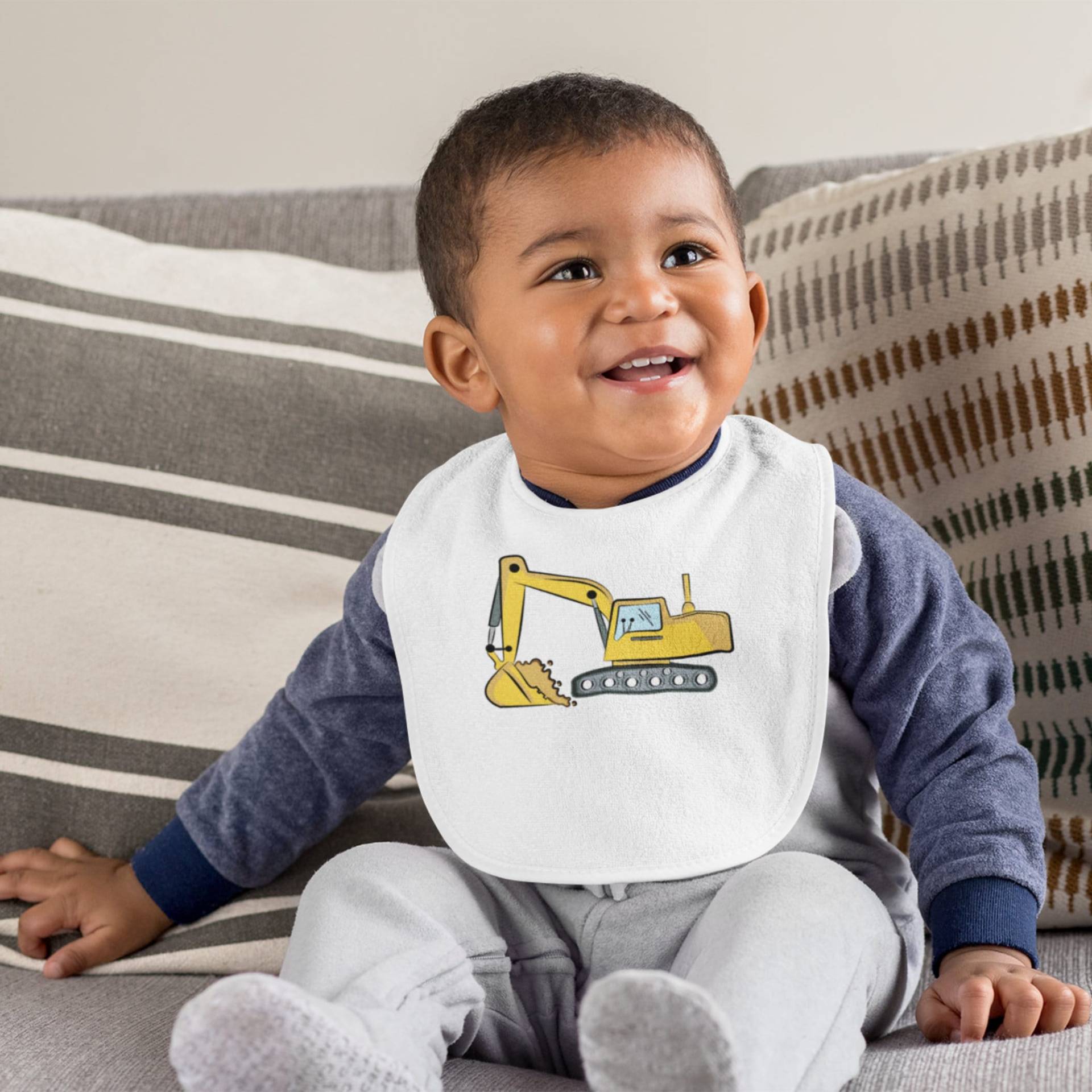 Produkt 4 Kinder Custom Baby Bib Spielzeug Bagger Fahrzeug Für Jungen von Etsy - Product4Kids