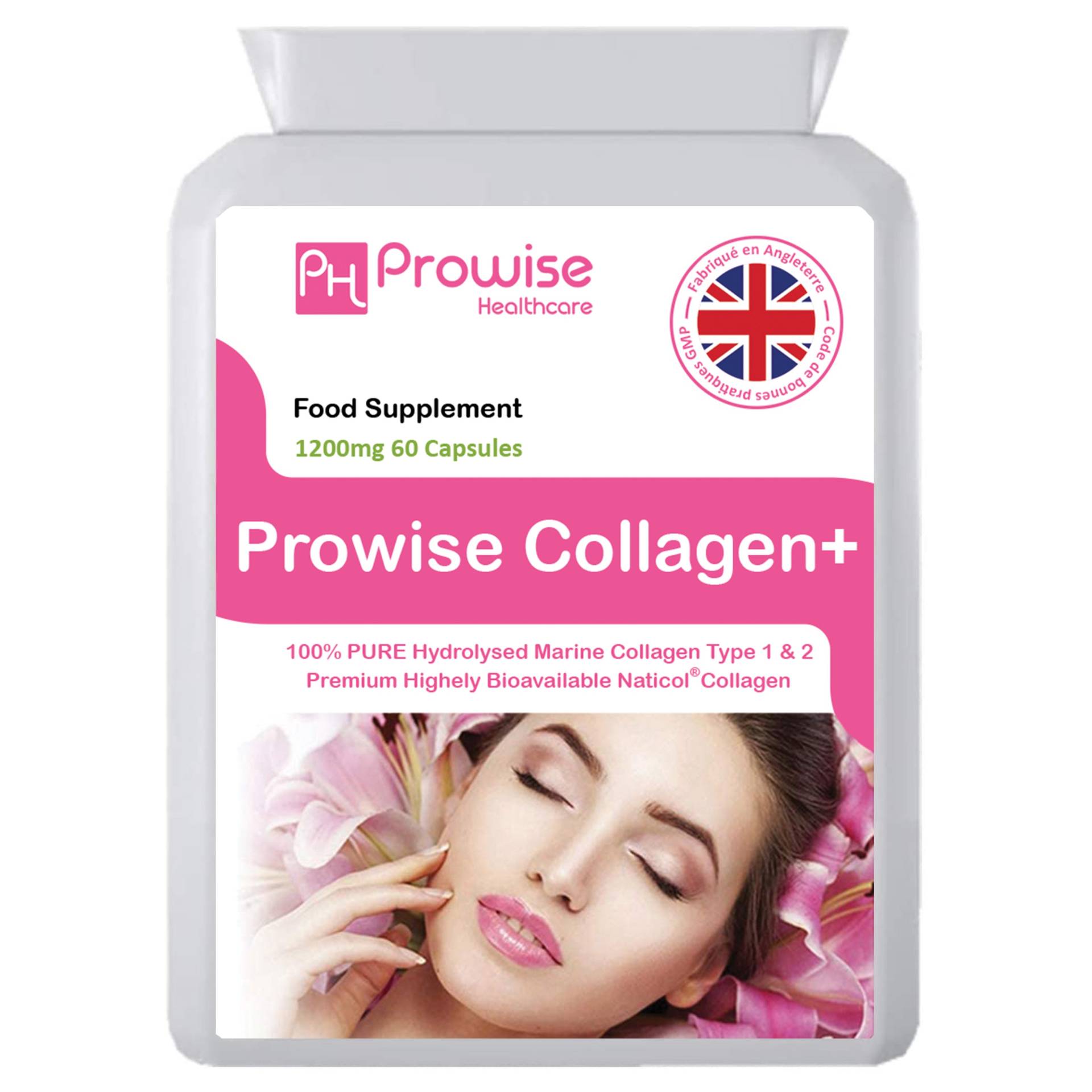 Pure Marine Collagen Ergänzung 1200 Mg 60 Kapseln | Hergestellt in Großbritannien von Etsy - ProwiseHealthcareGB