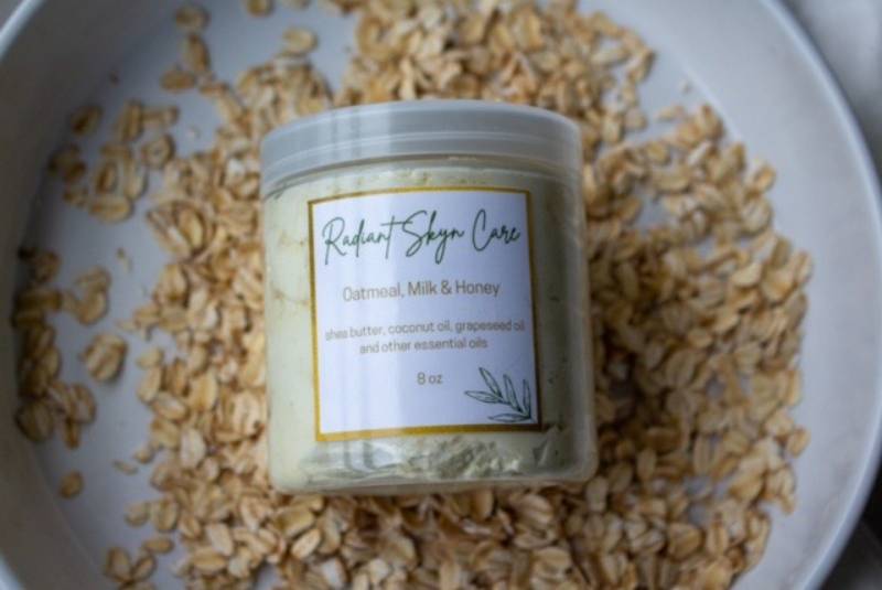 Haferflocken, Milch Und Honig Handgeschlagene Körperbutter | 8 Oz Gläser von Etsy - RadiantSkynCare