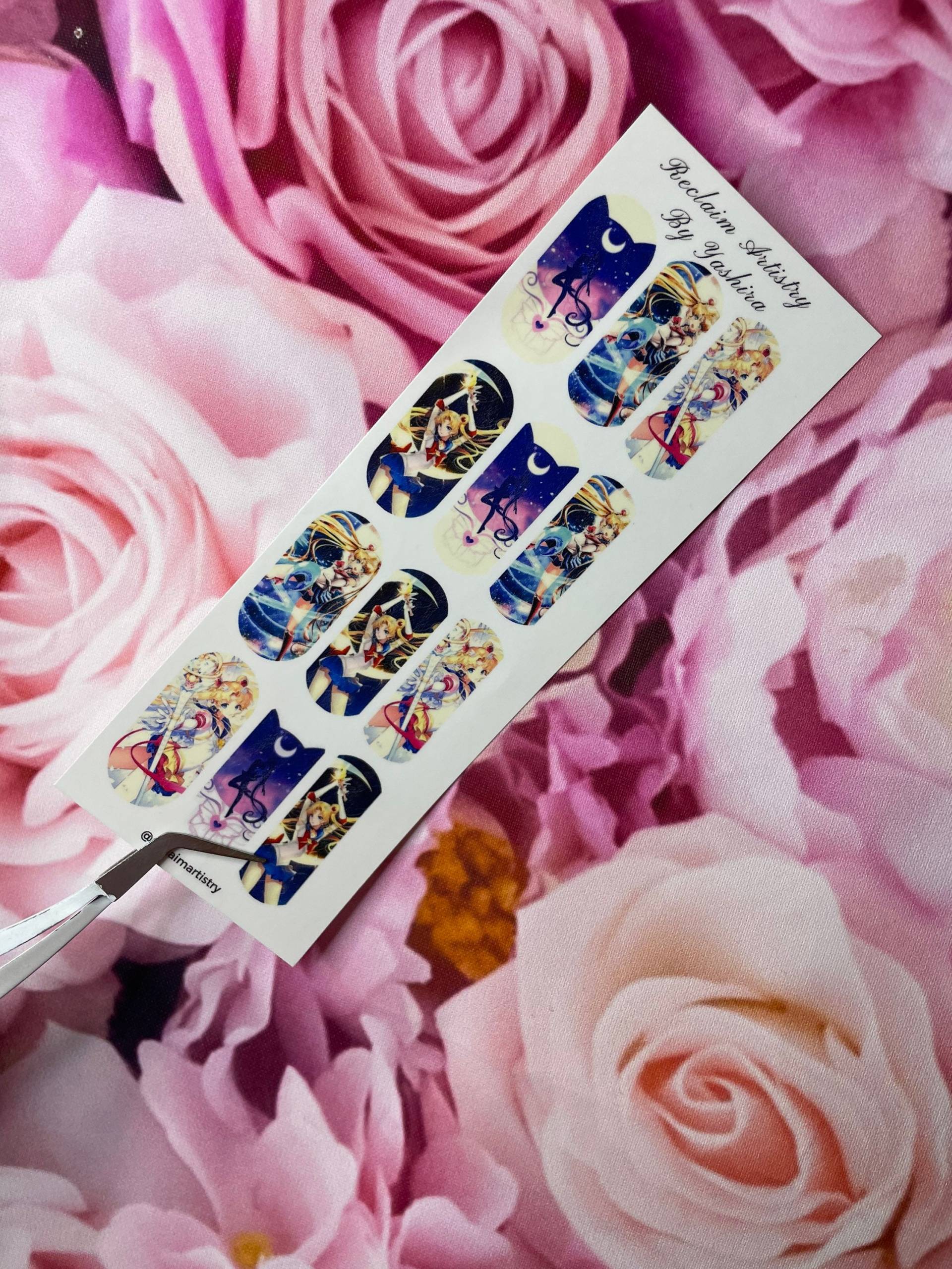 Sailor Moon Nailart | Nagel Wasser Decals Nagelsticker Nägel von Etsy - ReclaimArtistryShop