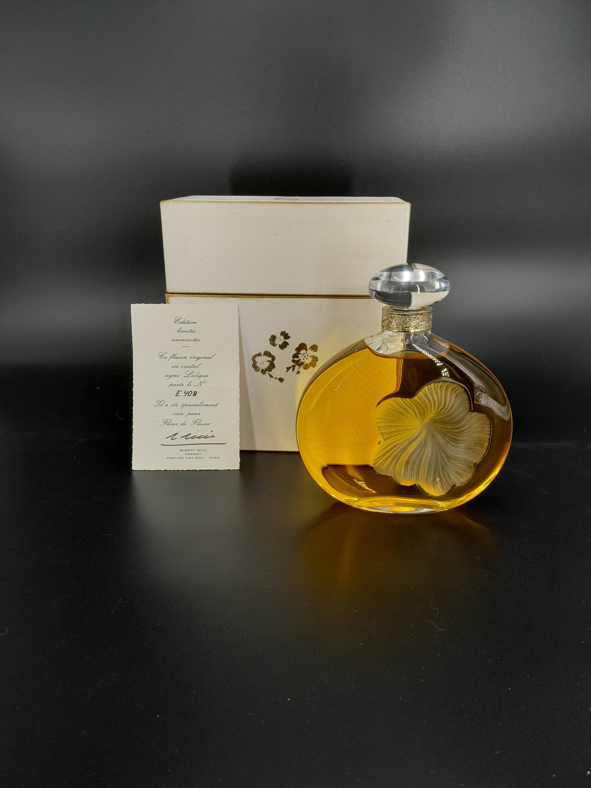 Nina Ricci Fleur De Fleurs | 1982 - 355 Ml Toilettenparfüm Lalique-Kristall Nummerierte Limitierte Auflage Vintage-Flasche Spritzer von Etsy - ReginasPerfume