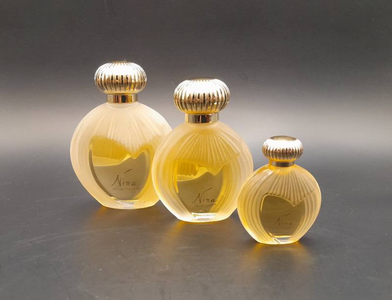 Nina Von Ricci | 1987 - Lot 3 Lalique-Flaschen Eau De Toilette 30 Ml, 15 6 Ml Splash Vintage-Sammlerflasche Aus Den 1980Er Jahren von Etsy - ReginasPerfume