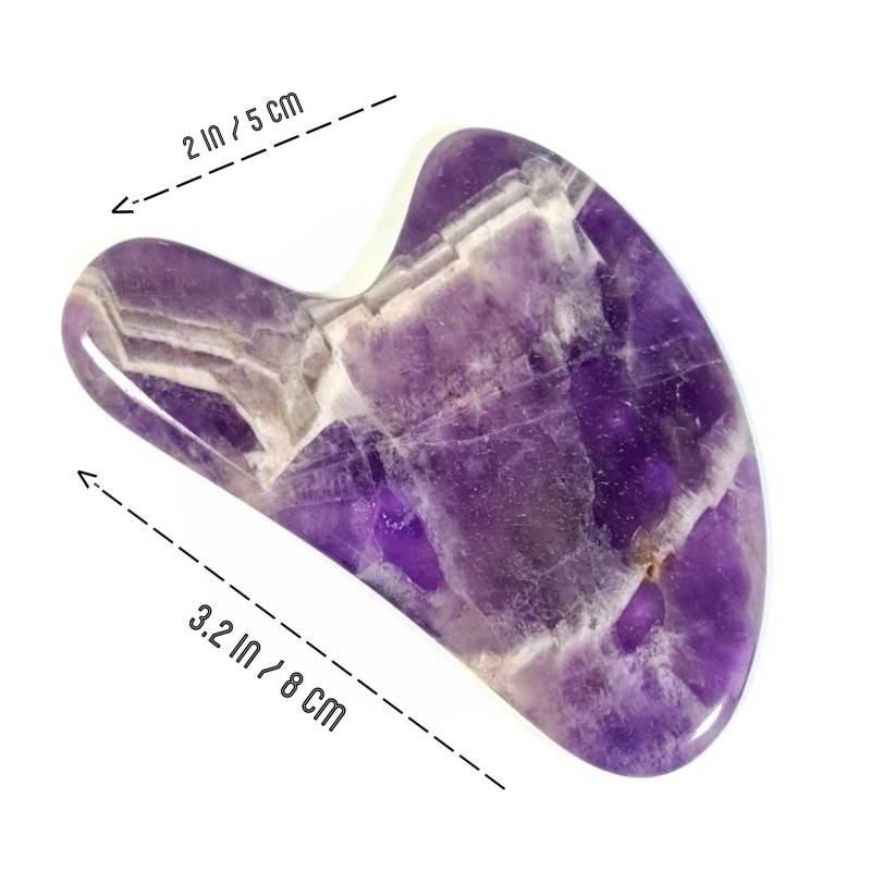 Natürliches Amethyst Gua Sha | Naturstein-Massage-Tool Quarz Gesichts Guasha Scarper Gesichtsmassage Lila von Etsy - ReglanceDE