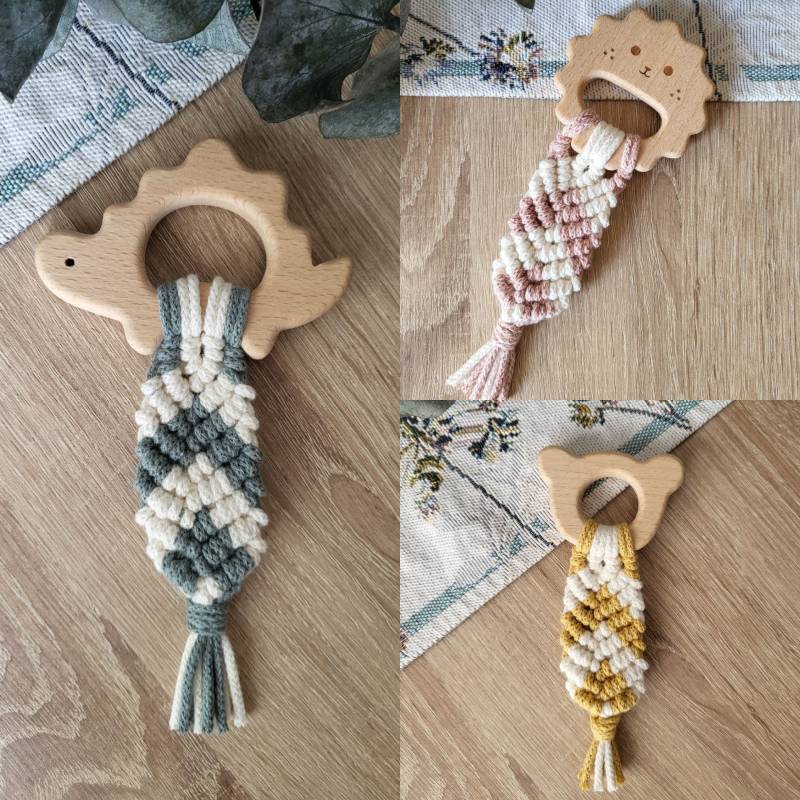 Makramee Beißring/Greifling Für Babys Aus Holz von Etsy - ResinKunstvonJessica