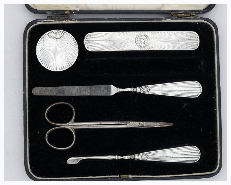 Art Deco Birmingham 1931 Sterling Silber Henry Clifford Davis Maniküre Set von Etsy - Retrofran