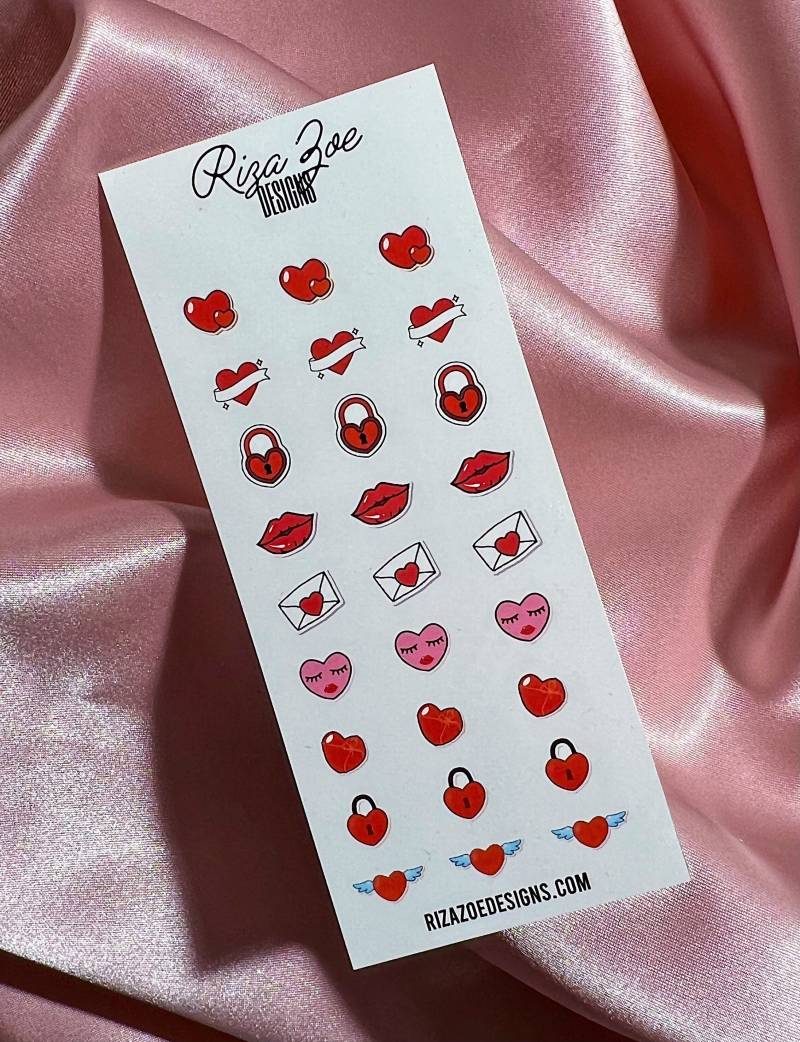 Nimm Mein Herz| Valentine Es Nail Decals, Waterslide Nagel Herz Art, Love Nailart, Art von Etsy - RizaZoeDesigns