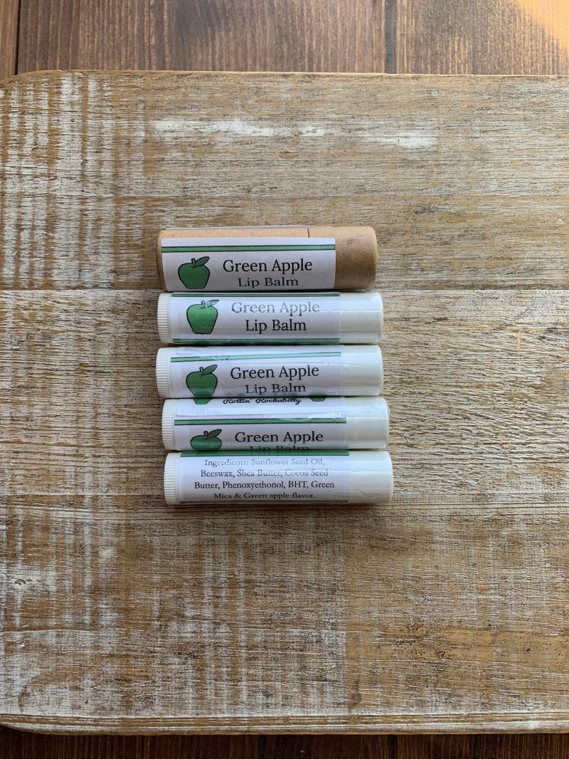 Grüner Apfel Lippenbalsam Lippenpflege Colorado Made Grandma Smith Chapstick Geschenk von Etsy - RollinRockabilly