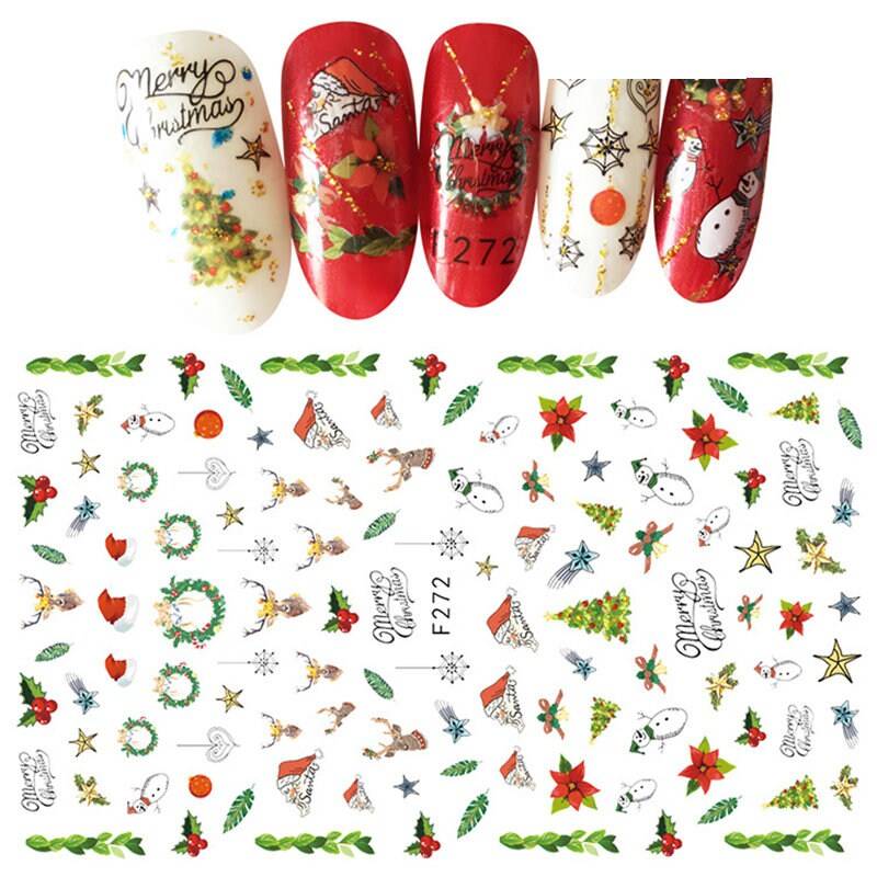 "Selbstklebende Nagelaufkleber "Weihnachtsthema"." von Etsy - RoseBudsDesignGoods