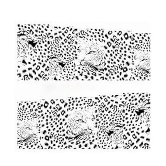 Wassertransfer Nail " Leopard Aufkleber von Etsy - RoseBudsDesignGoods