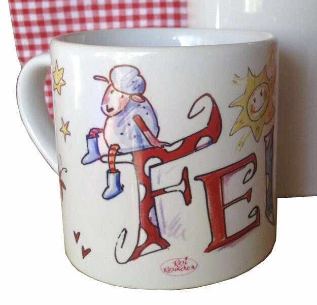 Kindertasse Mit Namen, Personalisiserte Kindertasse, Höhe 75mm, Personalisierte Geschenkidee Kinder, Rosirosinchen von Etsy - RosiRosinchen