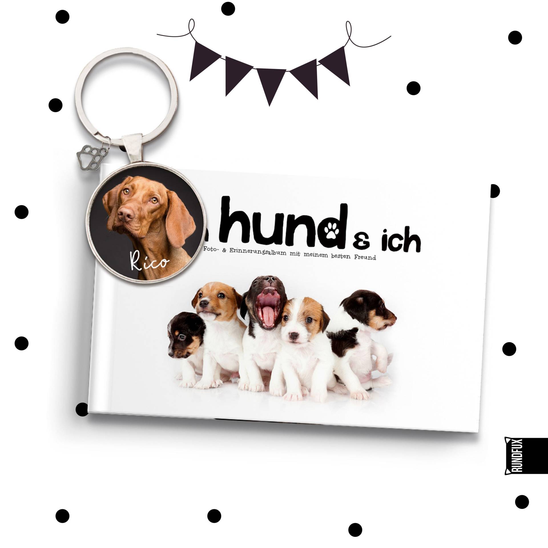 Geschenkbox Für Hunde - Personalisierter Anhänger Mit Hundebild Und Geschenkbuch Weihnachten/Geburtstag Verschenken Hundebesitzer von Etsy - Rundfux