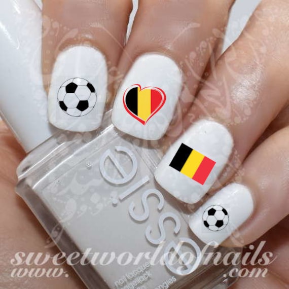 Belgien Wm Euro Cup 2018 Nailart Fußball Sticker Wassermann von Etsy - SWNails