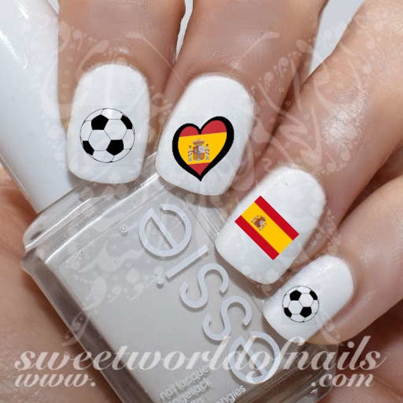 Spanien Wm 2018 Nagelkunst Fussball Sticker Wassermann von Etsy - SWNails