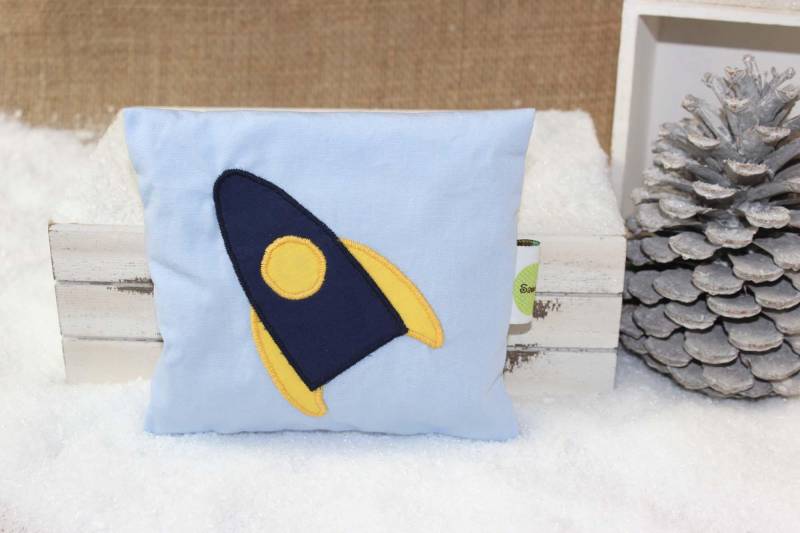 Dinkelkissen, Rakete, Blau, Klein, Für Babies Und Kinder, Körnerkissen, Wärmekissen, Handwärmer von Etsy - SamsitaDesign