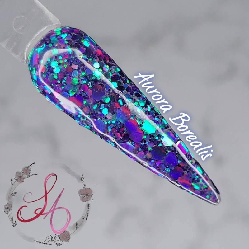 Aurora Borealis Farbwechsel Glitter Dip Pulver von Etsy - SandADipPowders