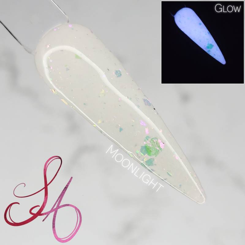 Moonlight White Glow in The Dark Flakie Dip Pulver von Etsy - SandADipPowders