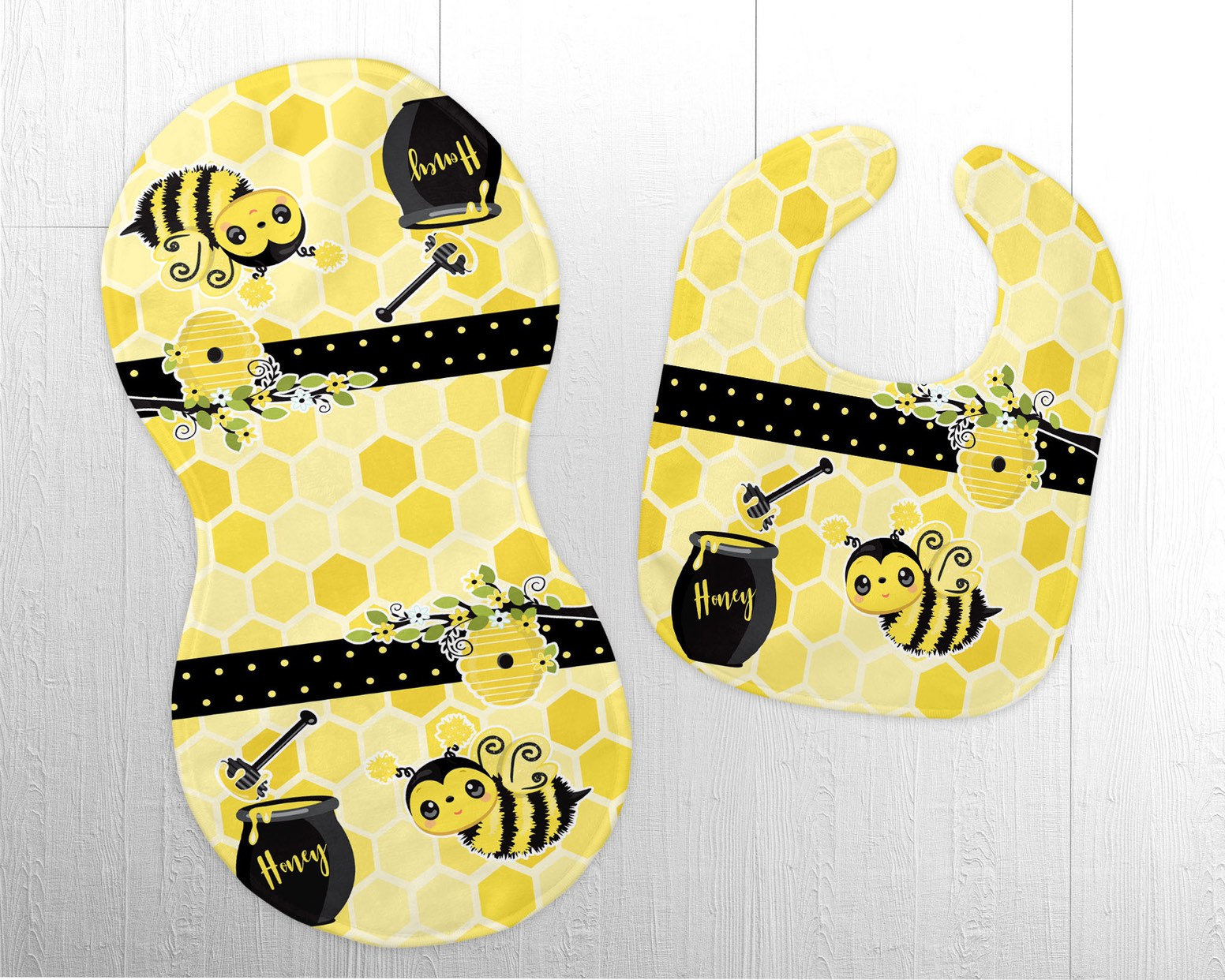 Hummel Honig Spucktuch | Baby Lätzchen Set Hummel Honig Spucktuch | Baby Lätzchen Set von Etsy - SassysConfections