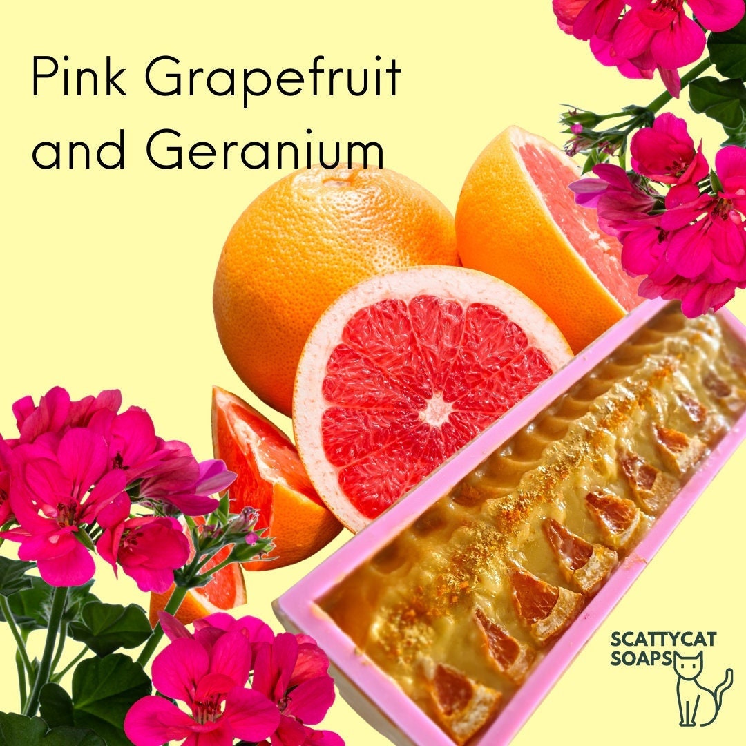 Pink Grapefruit Und Geranie Seife von Etsy - ScattycatSoaps