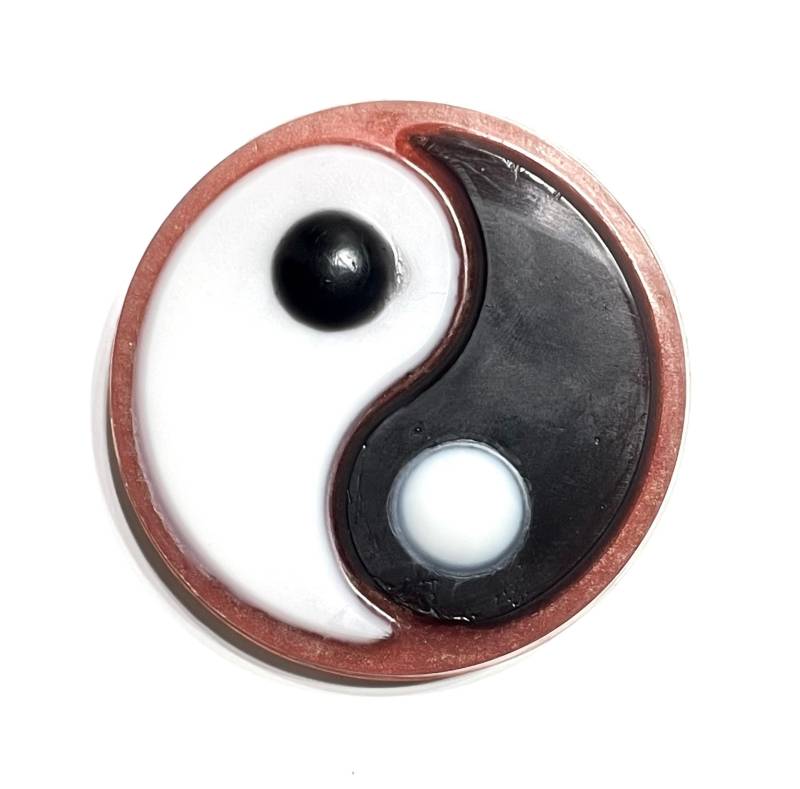 Patchouli Bergamotte Ying Yang Doppelbutter-Kohle-Seife von Etsy - ScentimentSoap