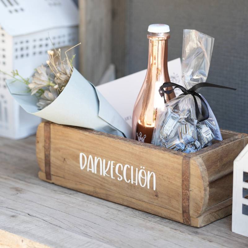 Geschenkbox "Dankeschön" | Deko Für Garten Terrasse Wohnzimmer Diy Zum Selbst Auffüllen Erinnerungsbox von Etsy - SchneiderGeschenke