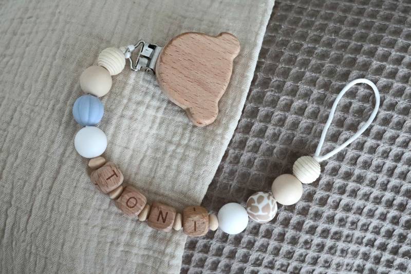 Schnullerkette Personalisiert Mit Name Bär von Etsy - SchnulLIZ