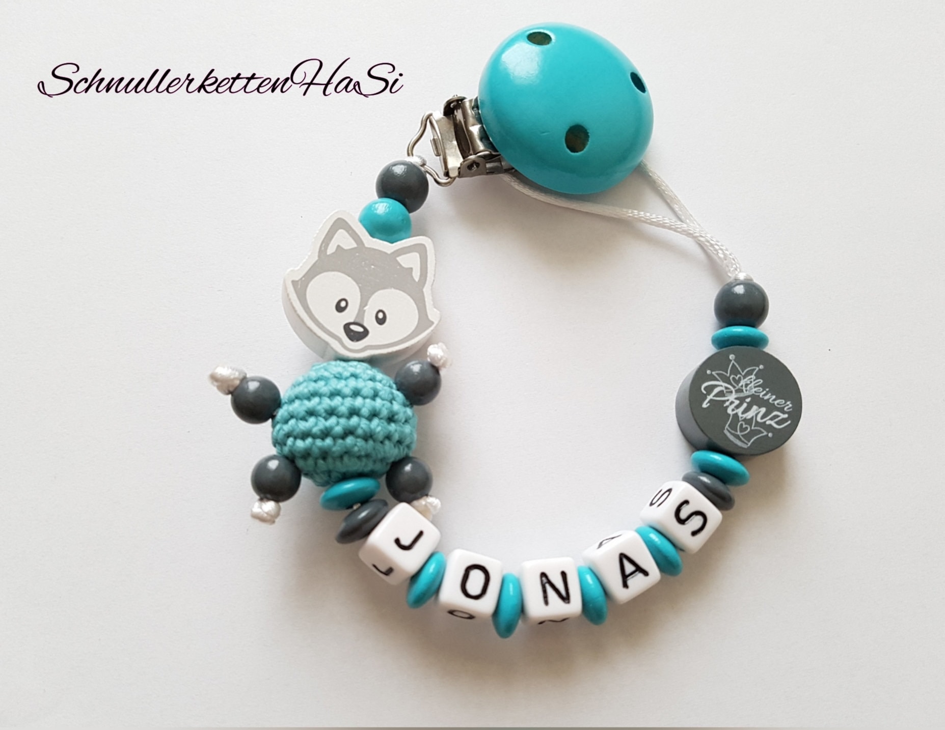 Schnullerkette Mit Namen, Fuchs, Grau/Türkis, Kleiner Prinz, Schnullerkette Neutral, Babykette, Schnullerband, Babygeschenke, Geburtstagsgeschenk Schnullerkette Mit Namen, Fuchs, Grau/Türkis, Kleiner Prinz, Schnullerkette Neutral, Babykette, Schnullerband, Babygeschenke, Geburtstagsgeschenk von Etsy - SchnullerkettenHaSi