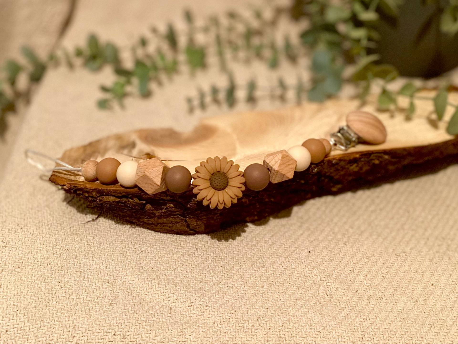 Schnullerkette Mit Blume von Etsy - Schnullerzauberland