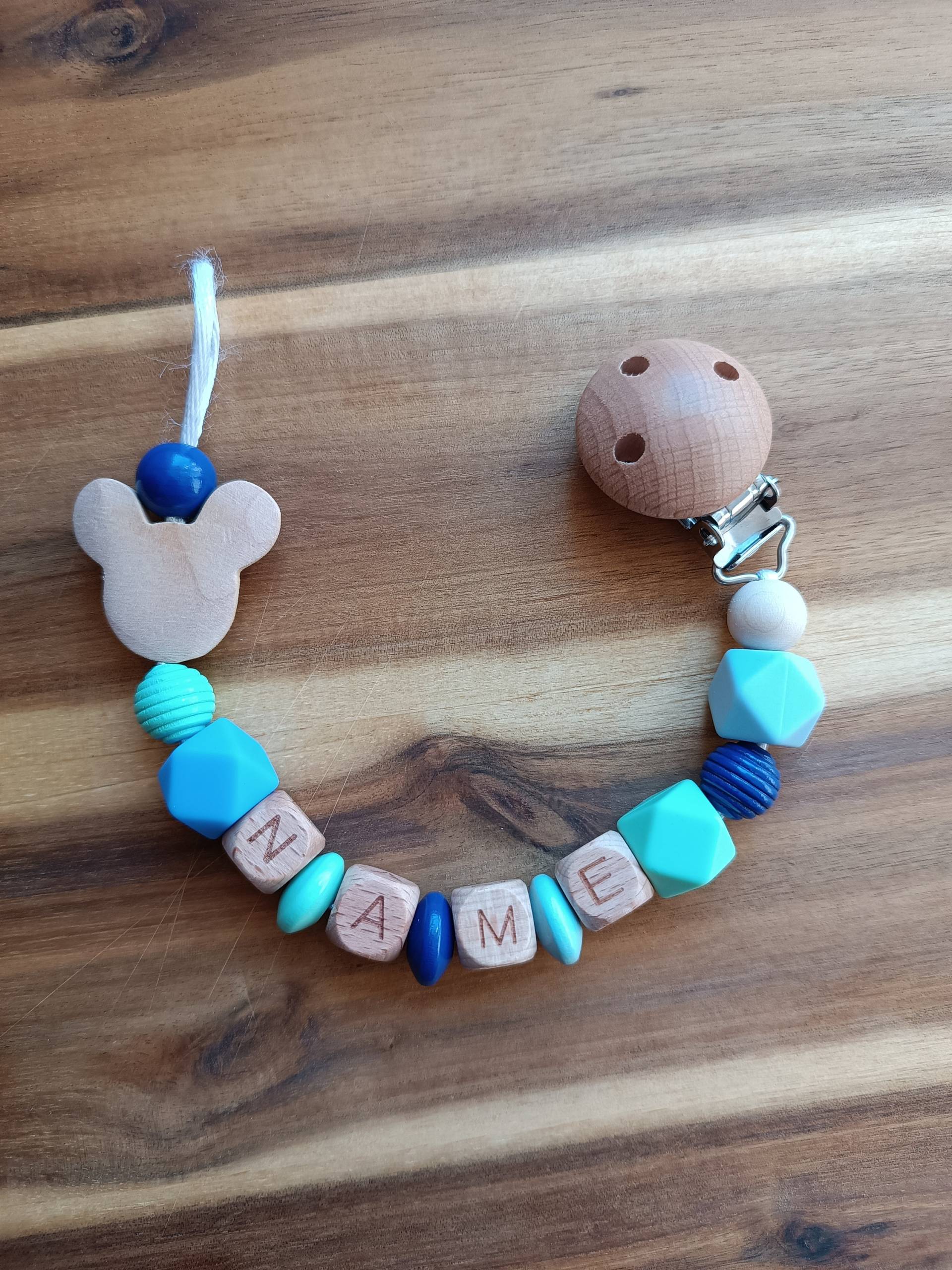 Personalisierte Schnullerkette Mit Mausperle von Etsy - Schnulliebe