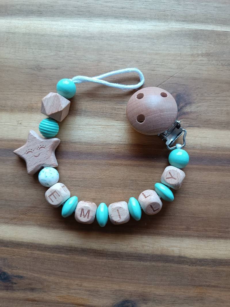 Personalisierte Schnullerkette von Etsy - Schnulliebe