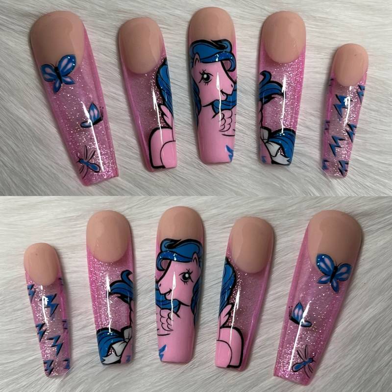 My Little Pony Press On Nails von Etsy - SeeMeByMedina