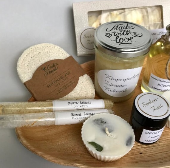 Natur Spa Set, Wellness Geschenke-Set, Self Care von Etsy - SeelenZeit