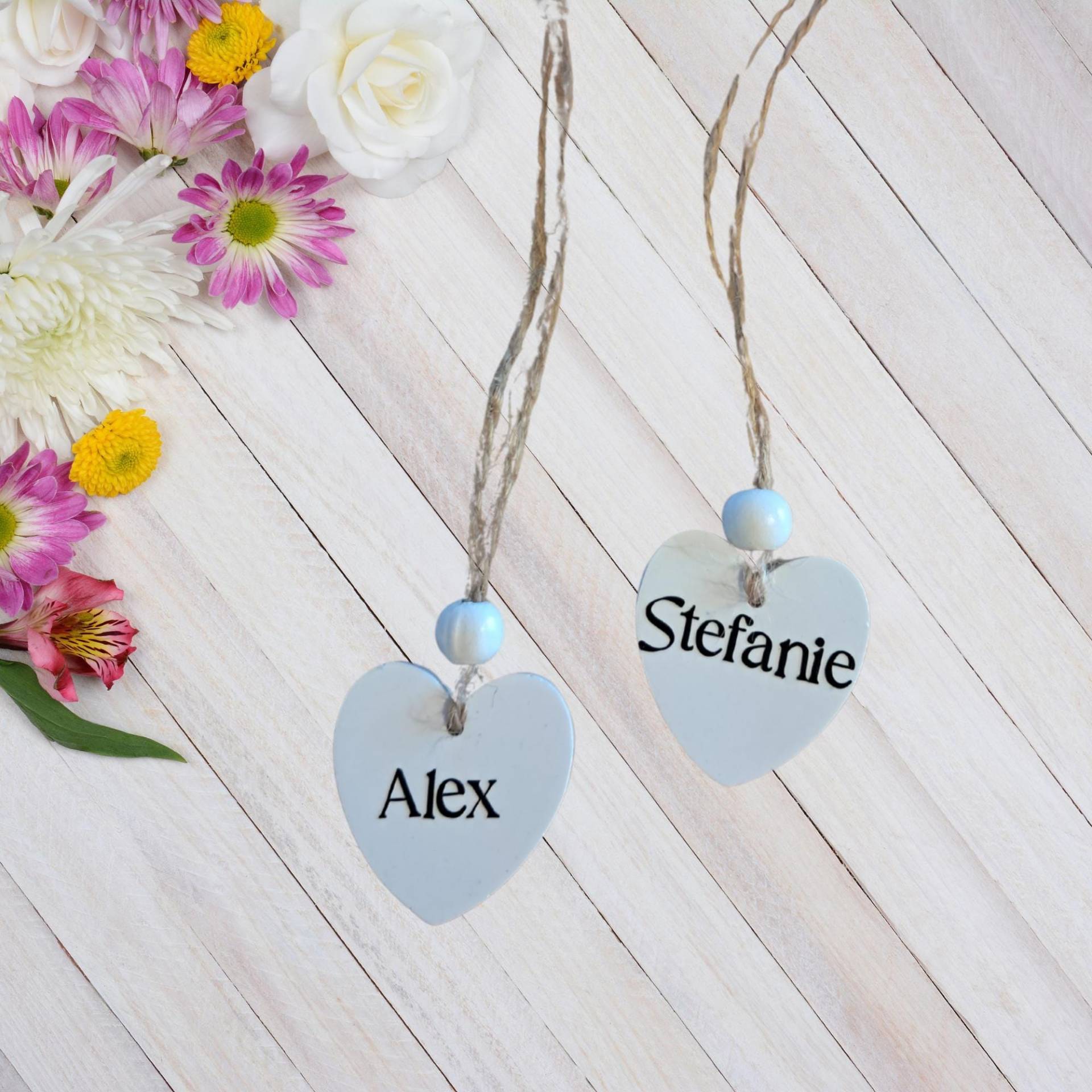 Geschenkanhänger Herz Aus Raysin Personalisiert, Namensanhänger, Anhänger Für Geschenke, Zum Geburtstag, Mit Namen von Etsy - Seelenverwandte