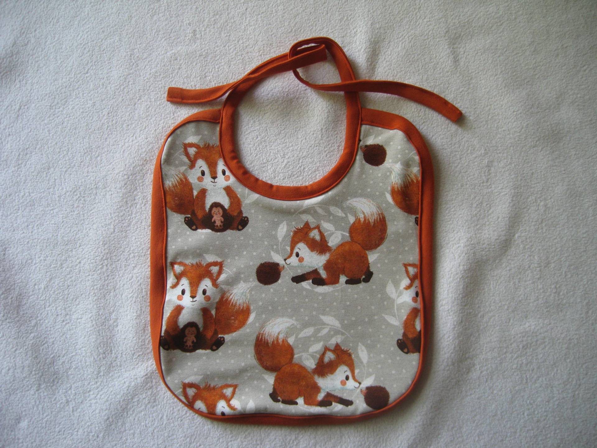 Bio Baby Lätzchen Fuchs & Igel, Frottee Rückseite, Latz, Kinder Bio Baby Lätzchen Fuchs & Igel, Frottee Rückseite, Latz, Kinder von Etsy - Sembini