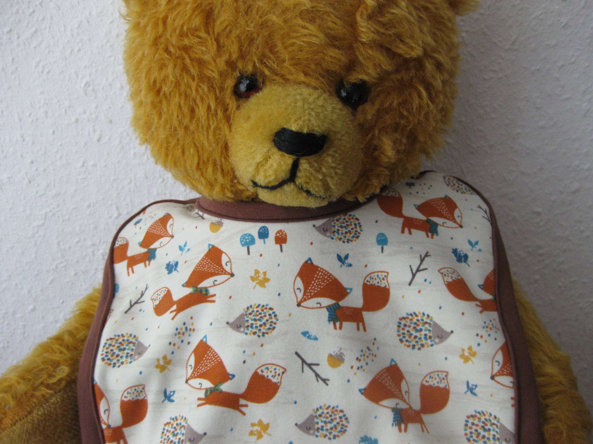 Bio Baby Lätzchen Igel & Fuchs, Frottee Rückseite, Latz, Kinder von Etsy - Sembini