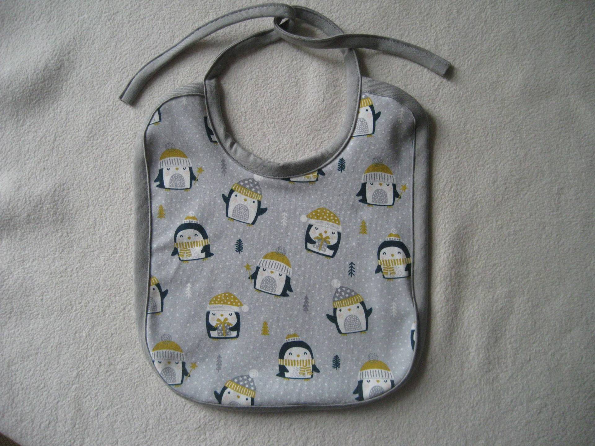 Bio Baby Lätzchen Pinguine, Frottee Rückseite, Latz, Kinder Bio Baby Lätzchen Pinguine, Frottee Rückseite, Latz, Kinder von Etsy - Sembini