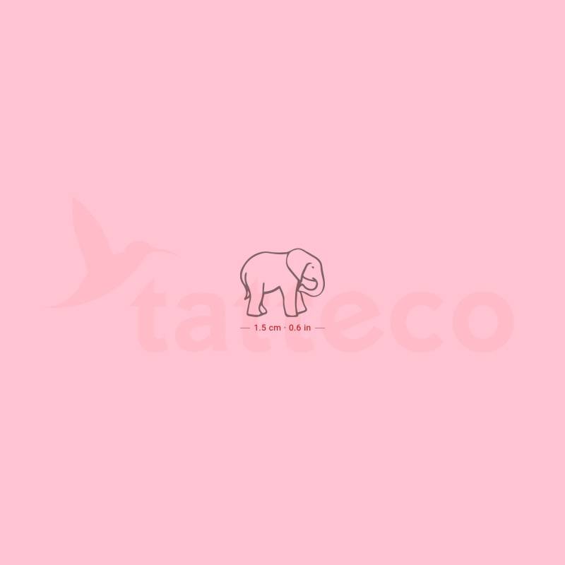 Baby Elefant Semi-Permanent Tattoo | 2Er Set von Etsy - SemiPermanentTattoos