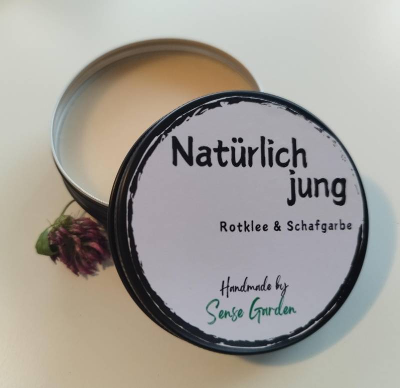 Salbe "Natürlich Jung", 30Ml, Rotklee & Schafgarbe von Etsy - SenseGardenSwiss