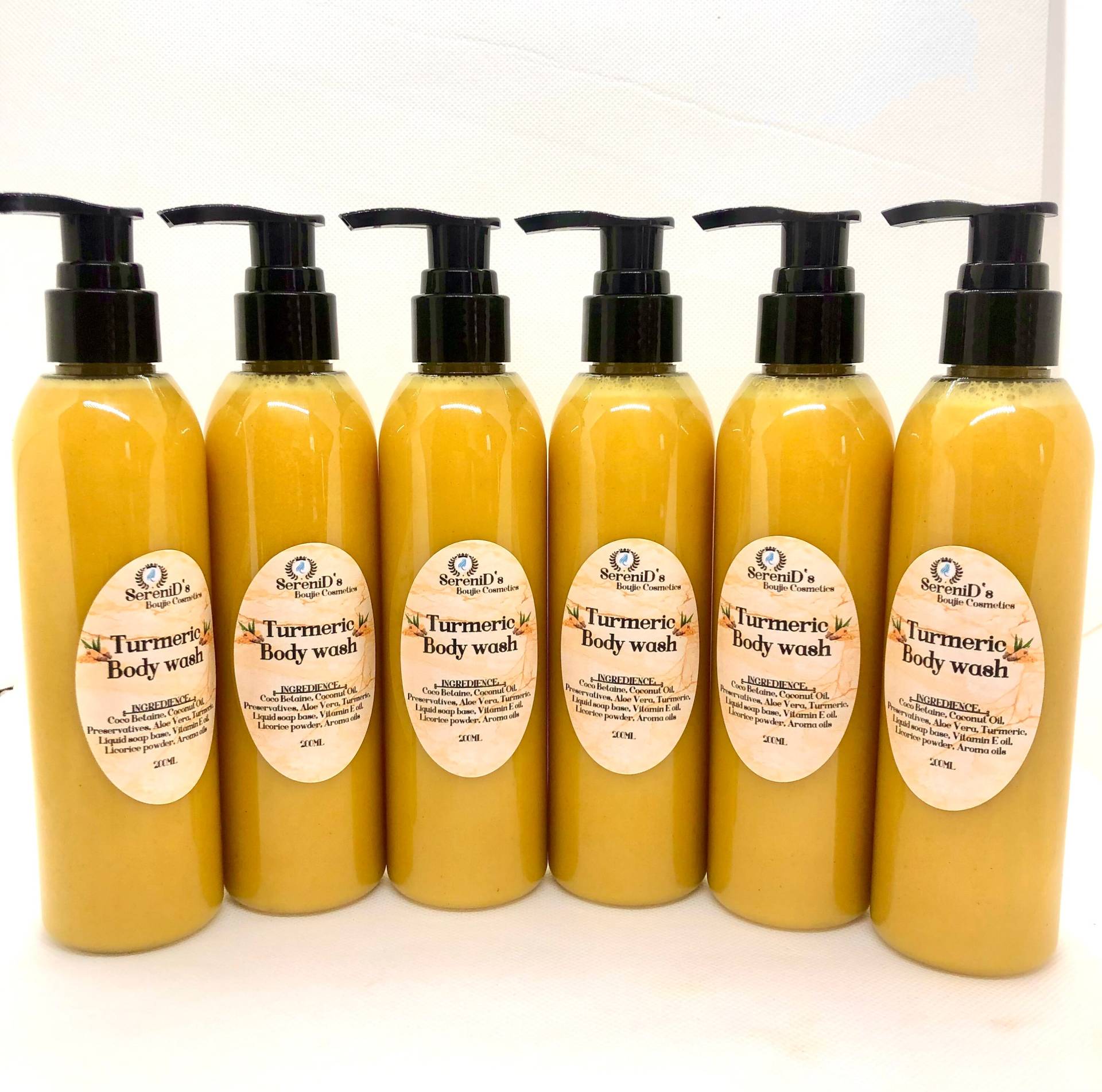 Kurkuma-Körperwäsche | Turmeric Bodywash von Etsy - SereniDsCosmetics