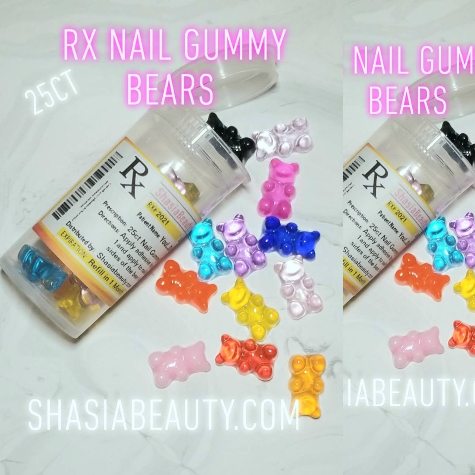 Bulk Gummibärchen Nagel Charms Vielzahl Farben 25Ct von Etsy - ShasiaBeauty