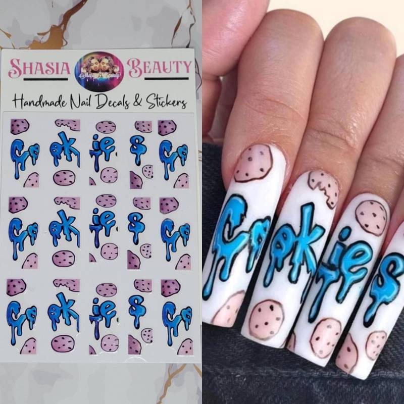 Cookies Nagel Sticker Oder Aufkleber Option von Etsy - ShasiaBeauty