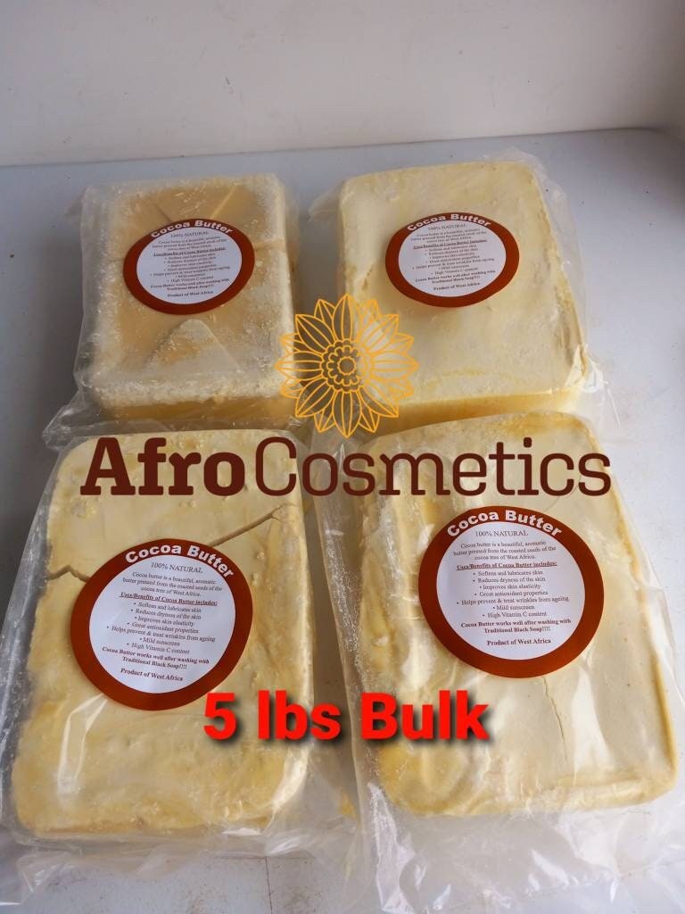 Reine Rohe Kakaobutter Unraffinierte Masse, 100% Natürliche Bio-Kakaobutter, Feuchtigkeitscreme Für Die Hautpflege, Seife, Lotion von Etsy - ShopAfroCosmetics