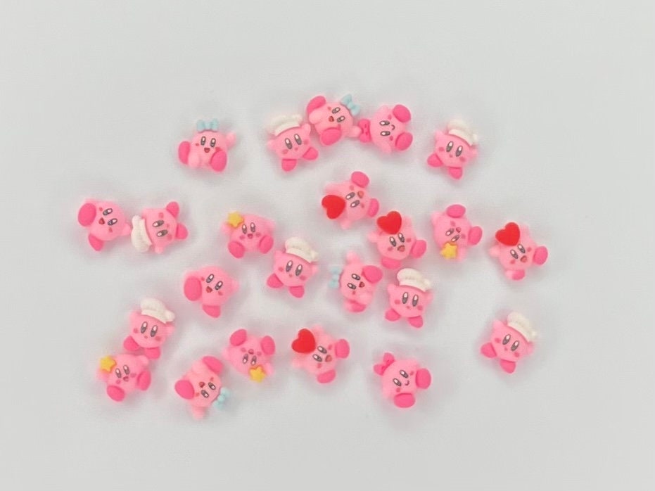 Kirby Kawaii Charms von Etsy - ShopNailsbyKim