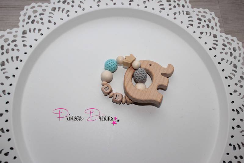 Greifring Aus Holz Und Häkelperlen Versch. Farben Möglich Greifling Personalisiert Geschenk Zu Geburt & Taufe Geschenk Baby von Etsy - ShopPrincessDreams