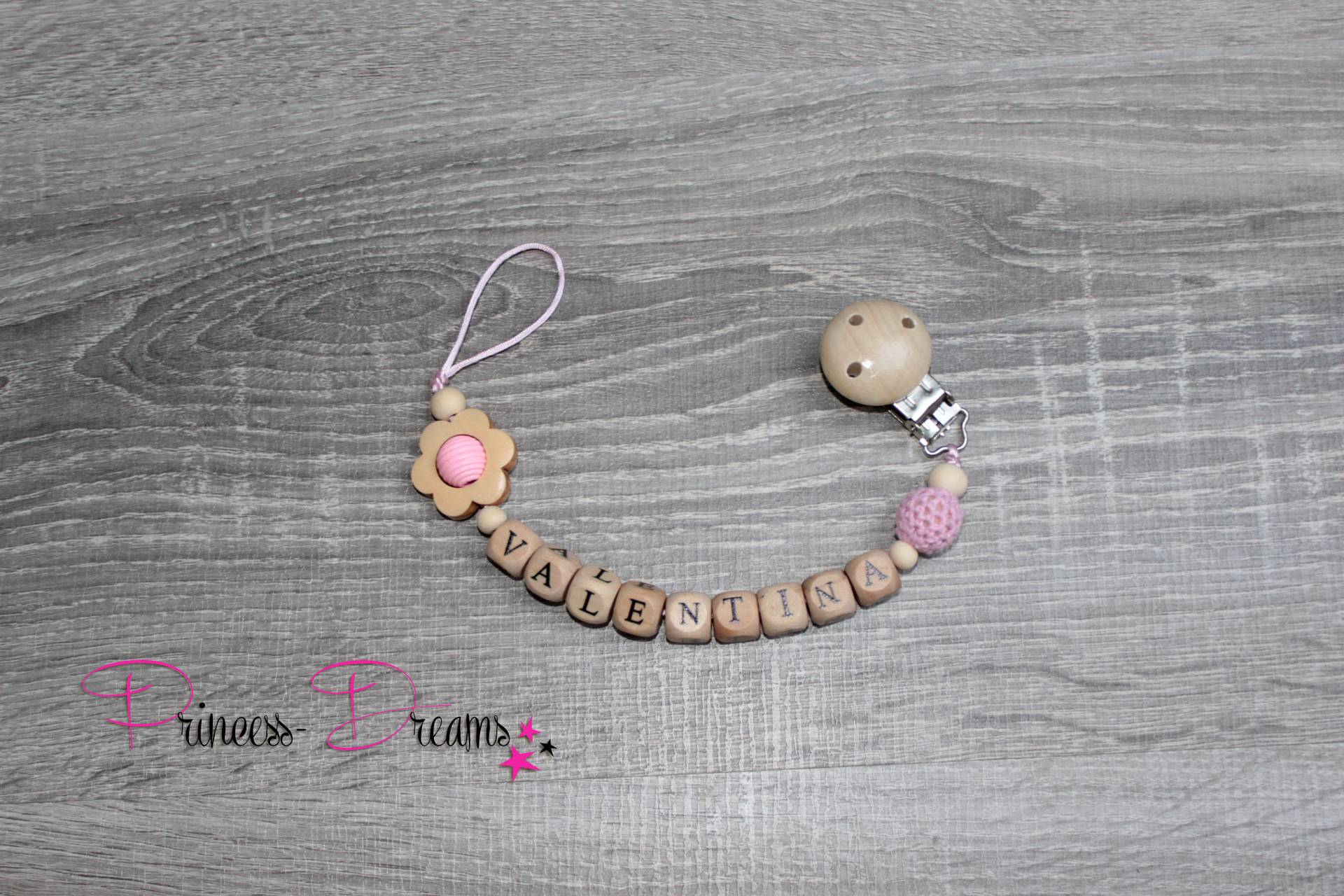 Schnullerkette Mit Namen Mädchen, Personalisiert , Holz Jungen, Personalisierte Baby von Etsy - ShopPrincessDreams