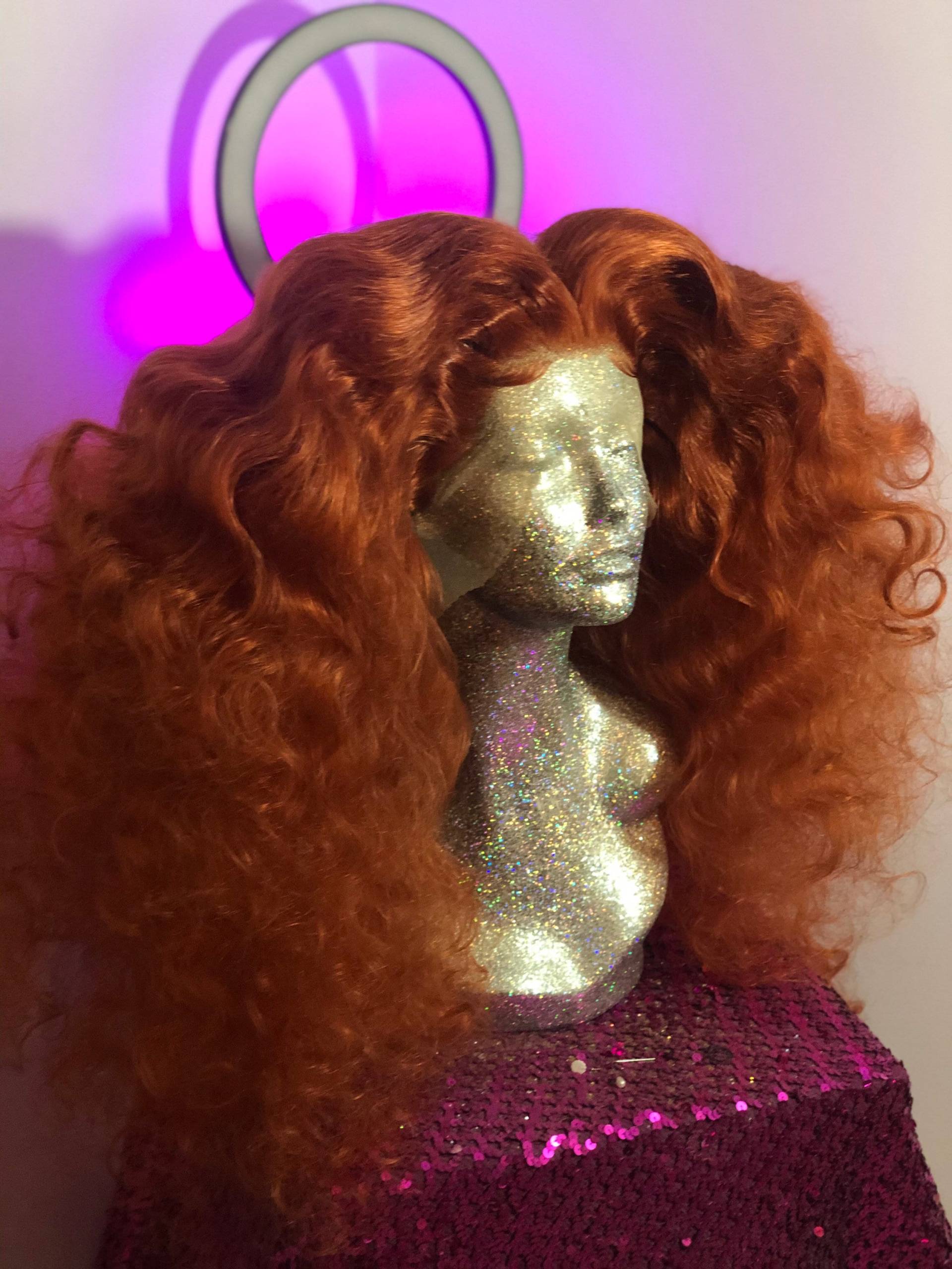 studio 54 Frizzy Locken in Ginger von Etsy - Showgirlvanity